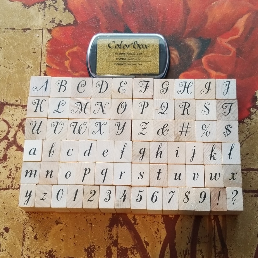 ❤❤❤Complete beautiful letter stamping set!